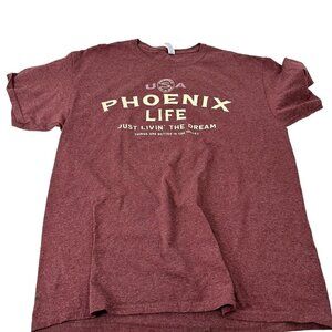 Phoenix Arizona T-Shirt Size Large Jerzees Sedona Red